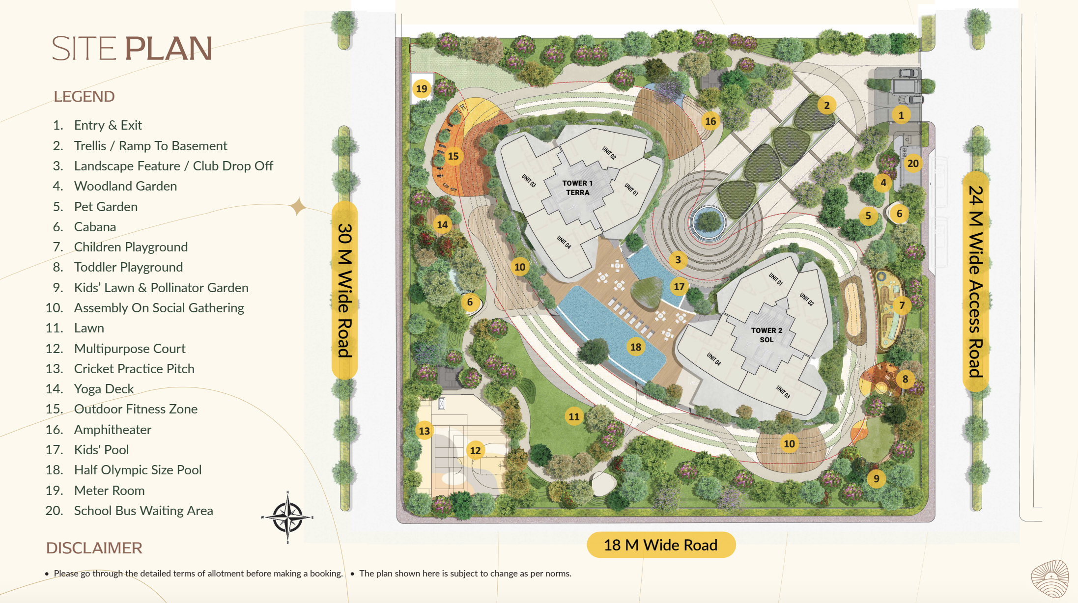 Eldeco Terra & Sol master plan